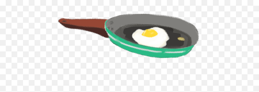 Egg Kichen Pan Food Cook Sticker - Pan Emoji,Pan Egg Egg Emoji