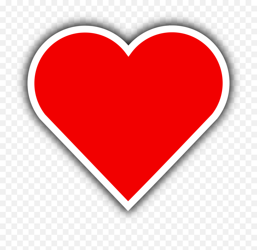 Heart Png With Border - Love Heart Emoji,Heart Emoji Border