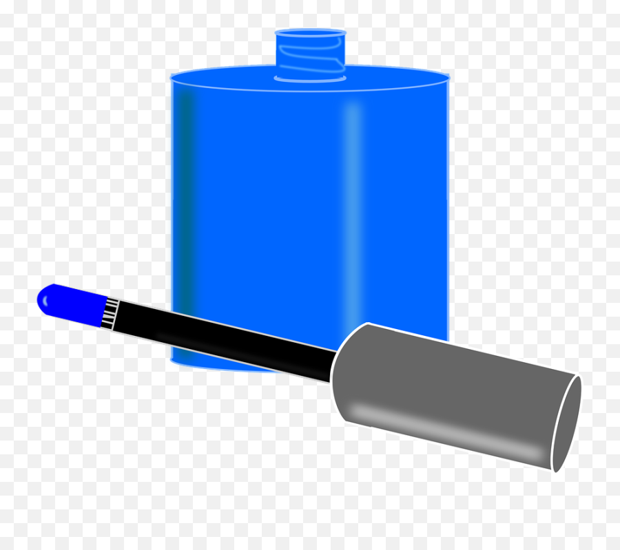 Nail Polish Blue Painted - Nail Polish Png Blue Clipart Blue Nail Polish Png Emoji,Nail Polish Emoji Transparent