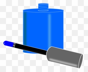 Nail Polish Blue Painted - Nail Polish Png Blue Clipart Blue Nail Polish Png Emoji,Nail Polish Emoji Transparent