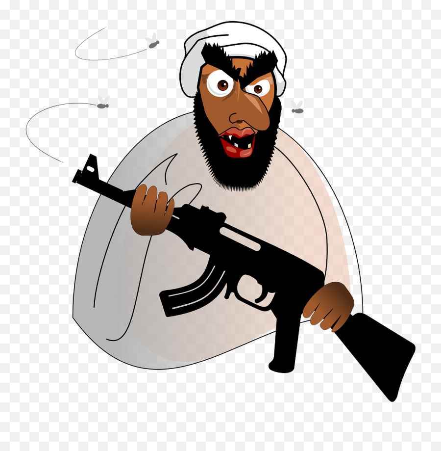 Terrorist Je Suis Charlie Criminal - Cartoon Terrorist Emoji,Osama Emoticon