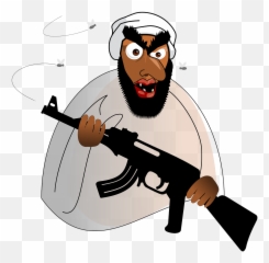 Terrorist Je Suis Charlie Criminal - Cartoon Terrorist Emoji,Osama Emoticon