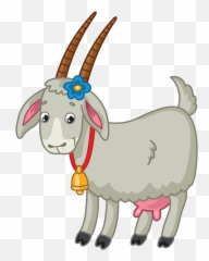 Goat With Bell Clipart - Chevre Clipart Emoji,Emoji 37 Bell