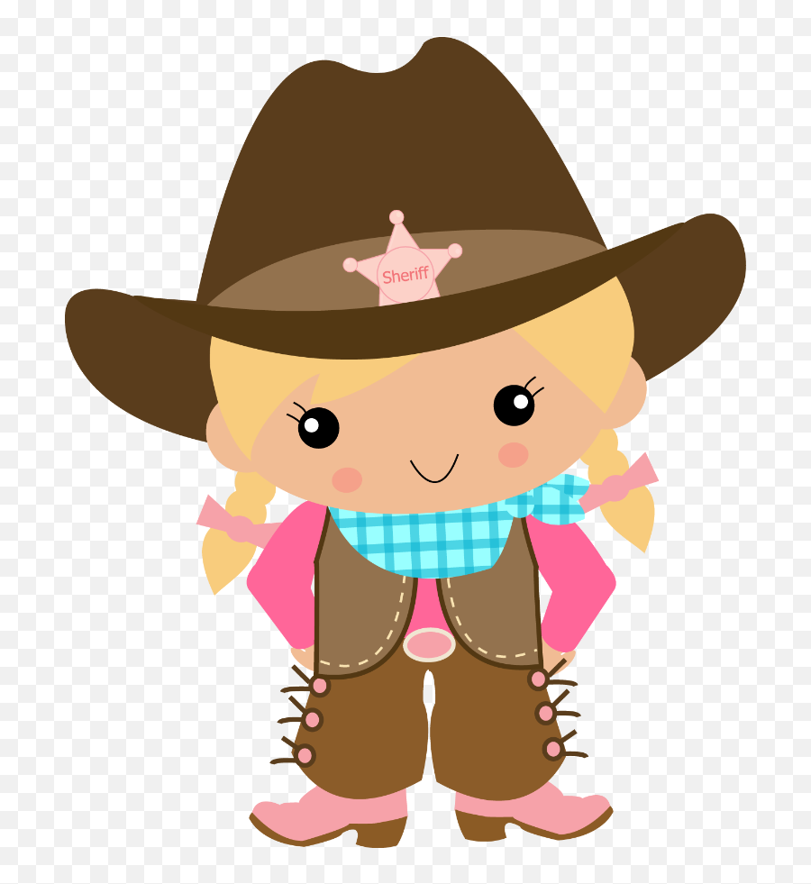 Library Of Western Girl Family Graphic Free Stock Png Files - Niños Vaqueros Animados Emoji,Cowboy Emoji Man