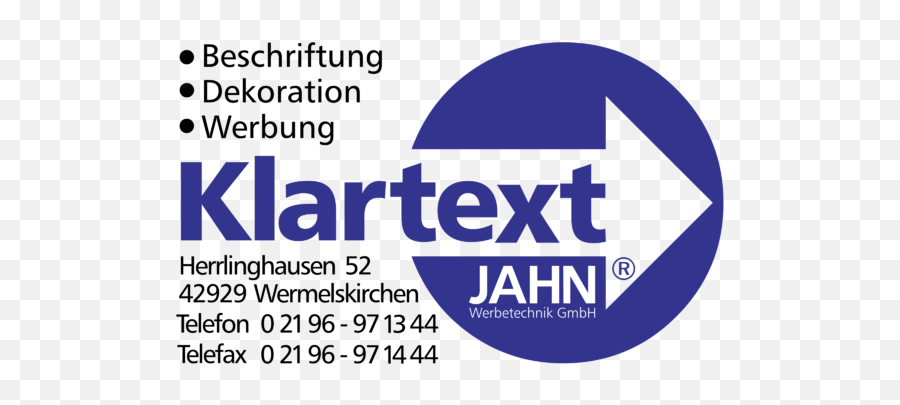 Klartext Jahn Werbetechnik Logo Png - Cartell Emoji,Kiwee Emoticon