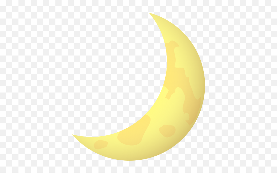 Emoji Crescent Moon To Copy Paste - Yellow Crescent Moon Clipart,Moon Emoji
