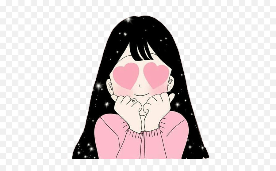 Transparent Aesthetic Pink Anime Girl - Novocomtop Anime Cute Transparent Png Emoji,Eromanga Sensei Sagiri Emoji