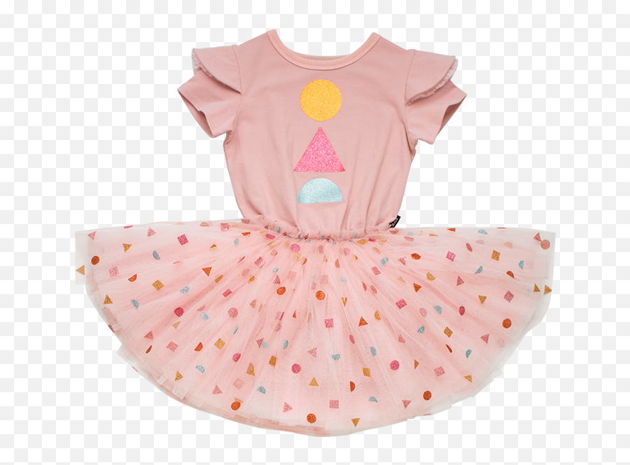 Rock Your Baby Little Big Top Circus Dress - Pink Short Sleeve Emoji,Emoji Costume For Kids