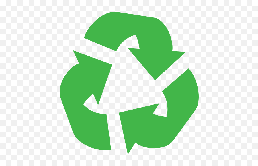 Black Universal Recycling Symbol Id 10188 Emojicouk - Recycle Reuse Reduce Symbol Png,Scissors Emoji