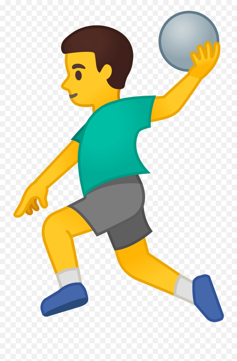 Man Playing Handball Emoji - Emoji Handball,Soccer Player Emoji