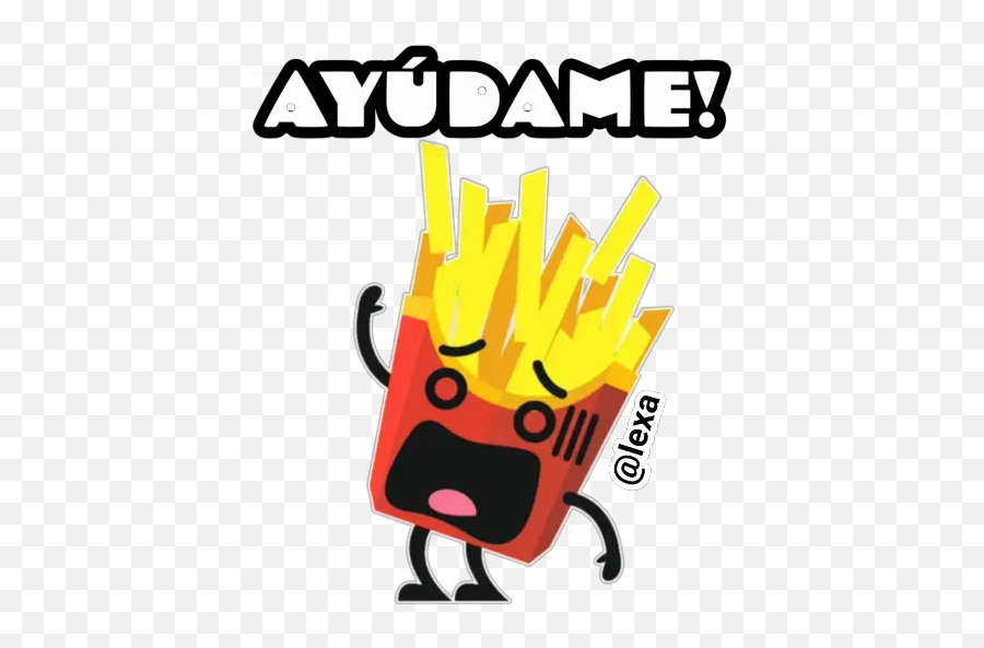 Sticker Maker - French Fries Emoji,Emoji Ayudame