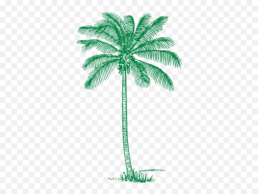 Green Palm Tree Clip Art - Green Palm Tree Clip Art Emoji,What Do Three Palm Tree Emojis