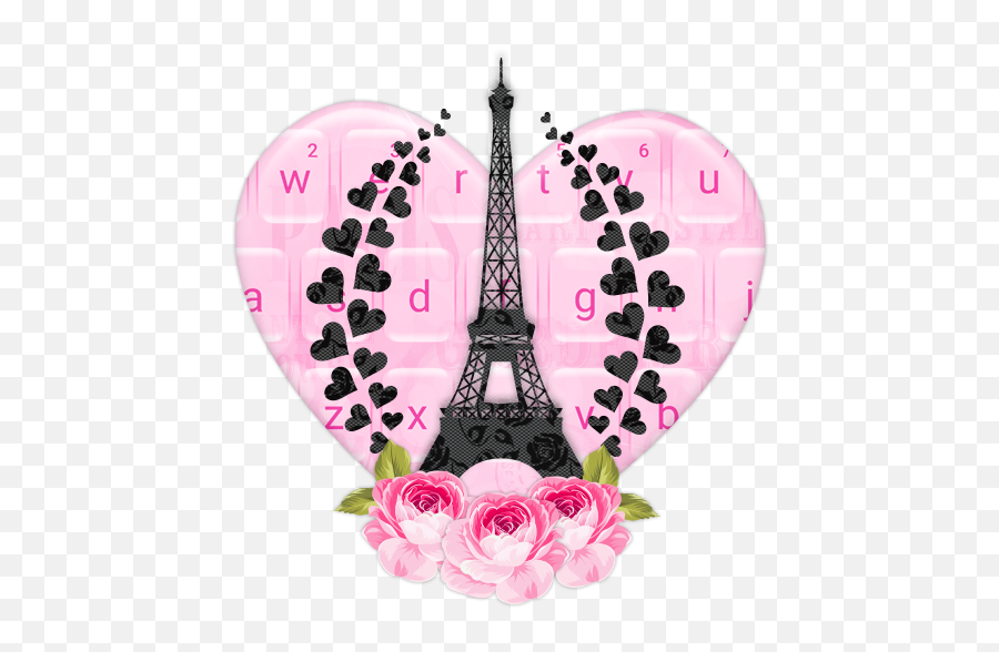 Pink Paris Rose Lace Keyboard Theme Apk 10001001 - Download Emoji,Pink Rose Emojis