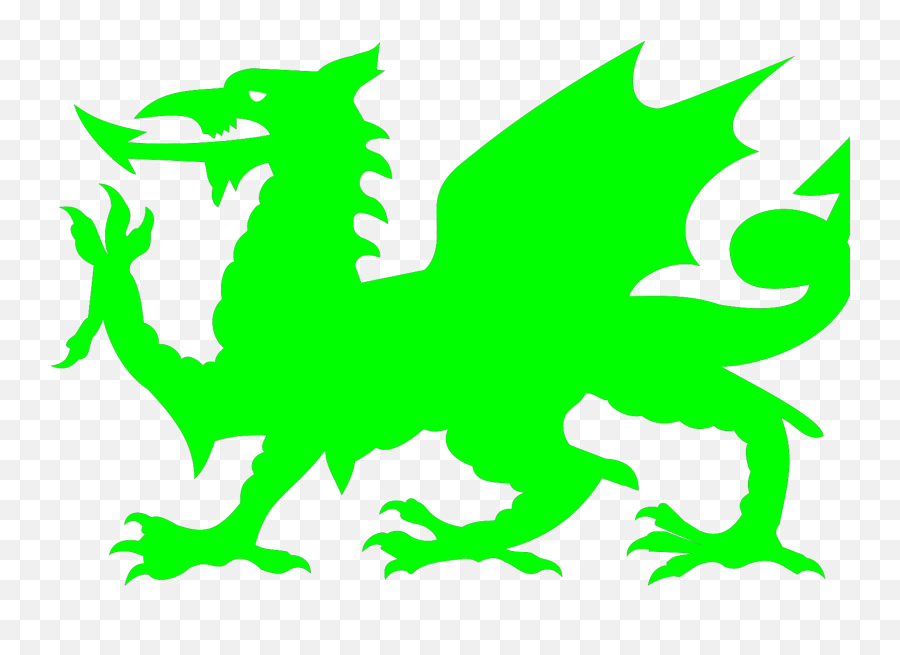 Green Welsh Dragon Clip Art - Welsh Dragon Svg Emoji,Welsh Dragon Emoticon