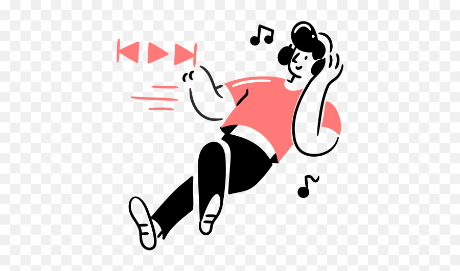 Listening Music Free Icon Of Streamlineicons Hand Drawn 1 - Music Illustration Emoji,Listening Emoticons