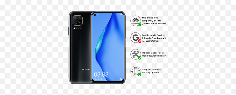 New Huawei P40 Lite Midnight Black - Huawei Nova 7i Black Color Emoji,Huawei Emotion Ui 2.3 Accessories