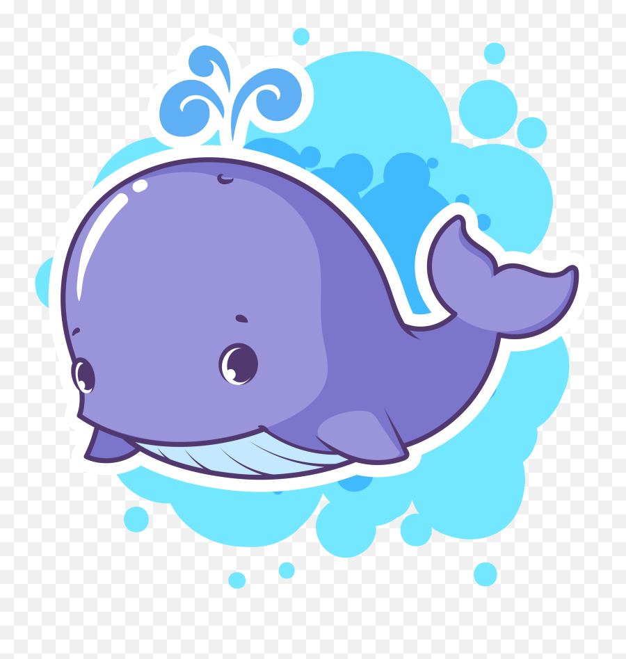 Dolphins Clipart Whale Dolphin - Ballena Animada Png Emoji,Dolphin Emoticon