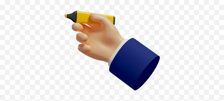 Premium Paintbrush In Hand 3d Illustration Download In Png Emoji,Pen Sign Emoji