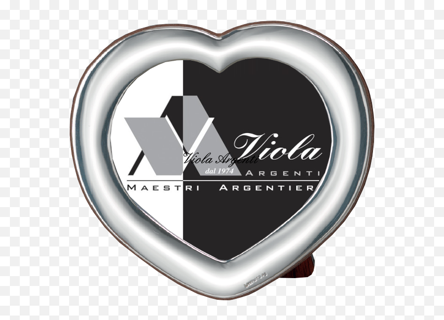 Viola Argenti Silver Photo Frames - Viola Argenti Emoji,Heart Frame Made Of Heart Emojis