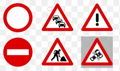 Road Traffic Signs Png Svg Clip Art For Web - Download Clip Emoji,Triangle With Exclamation Mark Emoji