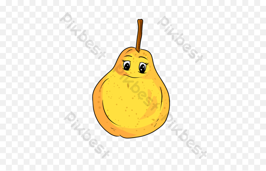 Vector Hand Drawn Cartoon Smiling Duck Pear Png Images - Fresh Emoji,Smiling Hands Emoji
