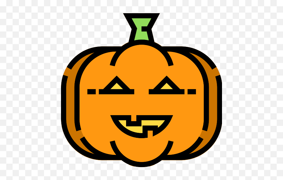 Pumpkin For Halloween Vector Svg Icon - Png Repo Free Png Icons Happy Emoji,Jackolantern Emoticon