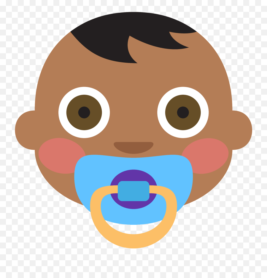 Baby Emoji Clipart - Happy,Brown Baby Emoji