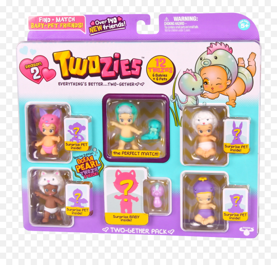 Moose Toys Brands Award - Winning Toys Making Kids Superhappy Twozies Twogether Pack Emoji,American Girl Emoji Room
