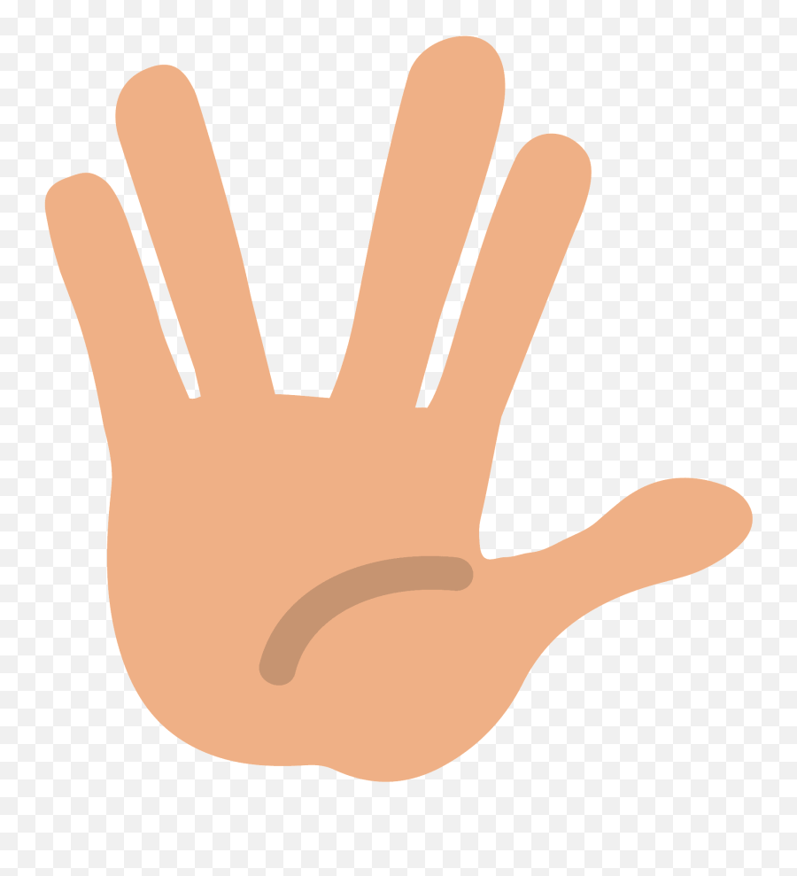 Emoji Clipart - Sign Language,The Spock Emoji