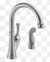 Single Handle Kitchen Faucet With Spray - Delta Kitchen Faucet With Side Sprayer Emoji,Guess The Emoji Level 31answers