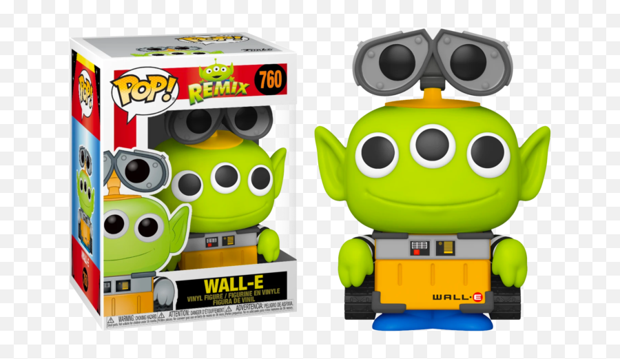 Pixar - Alien Remix Funko Pop Wall E Emoji,Emoticons Walle