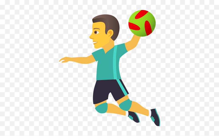 Emoji U200d Man Playing Handball Wprock - Handball,Football Emoji