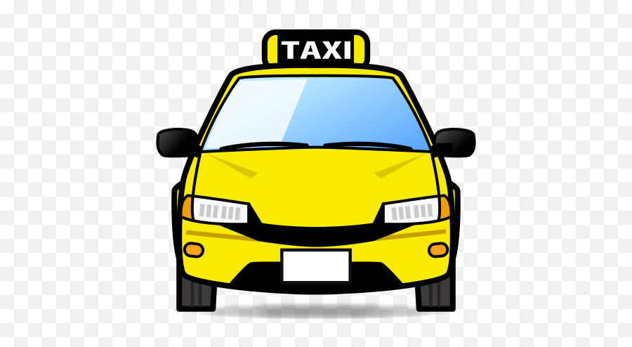 Oncoming Taxi - Emoticon Taxi Emoji,Yellow Car Emoji