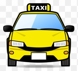 Oncoming Taxi - Emoticon Taxi Emoji,Yellow Car Emoji