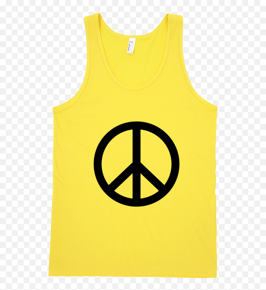 Peace Symbol Fine Jersey Tank Top Unisex - Peace And Love Emoji,Peace Sign Emoticon