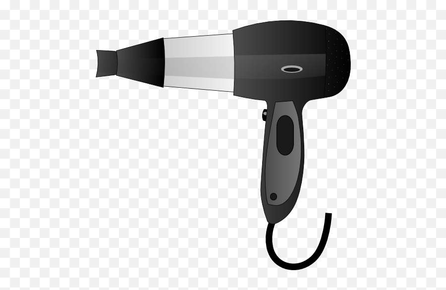 Clipart Scissors Hair Dryer Clipart - Hair Dryer Png Cartoon Emoji,Hairdryer Emoji