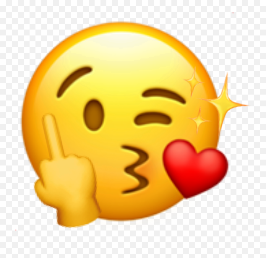 The Most Edited - Kissing Emoji,:middle_finger: Emoji