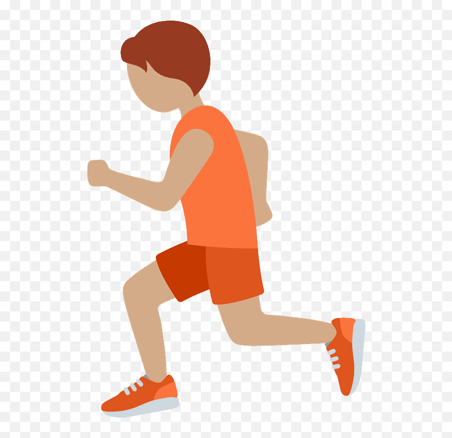 Person Running Emoji Clipart - Running Emoji Transparent,Jogging Emojis