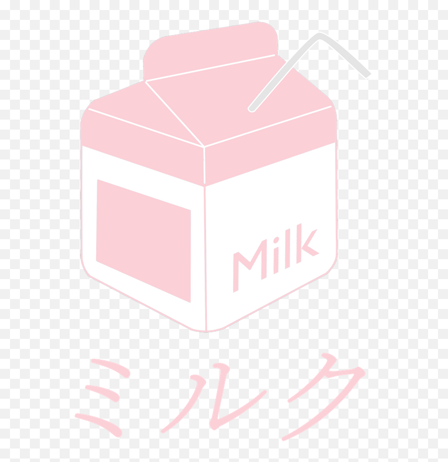 Kawaii Milk Carton Pink Japanese - Language Emoji,How To Make The Emoticons That X Make In Dice Manga