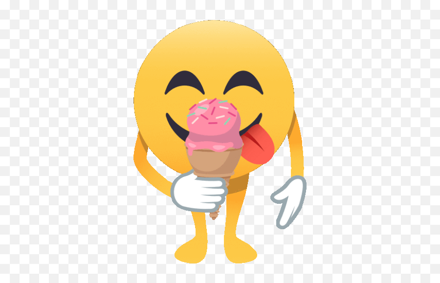 Eating Summer Fun Gif - Happy Emoji,Popcorn Eating Emoji