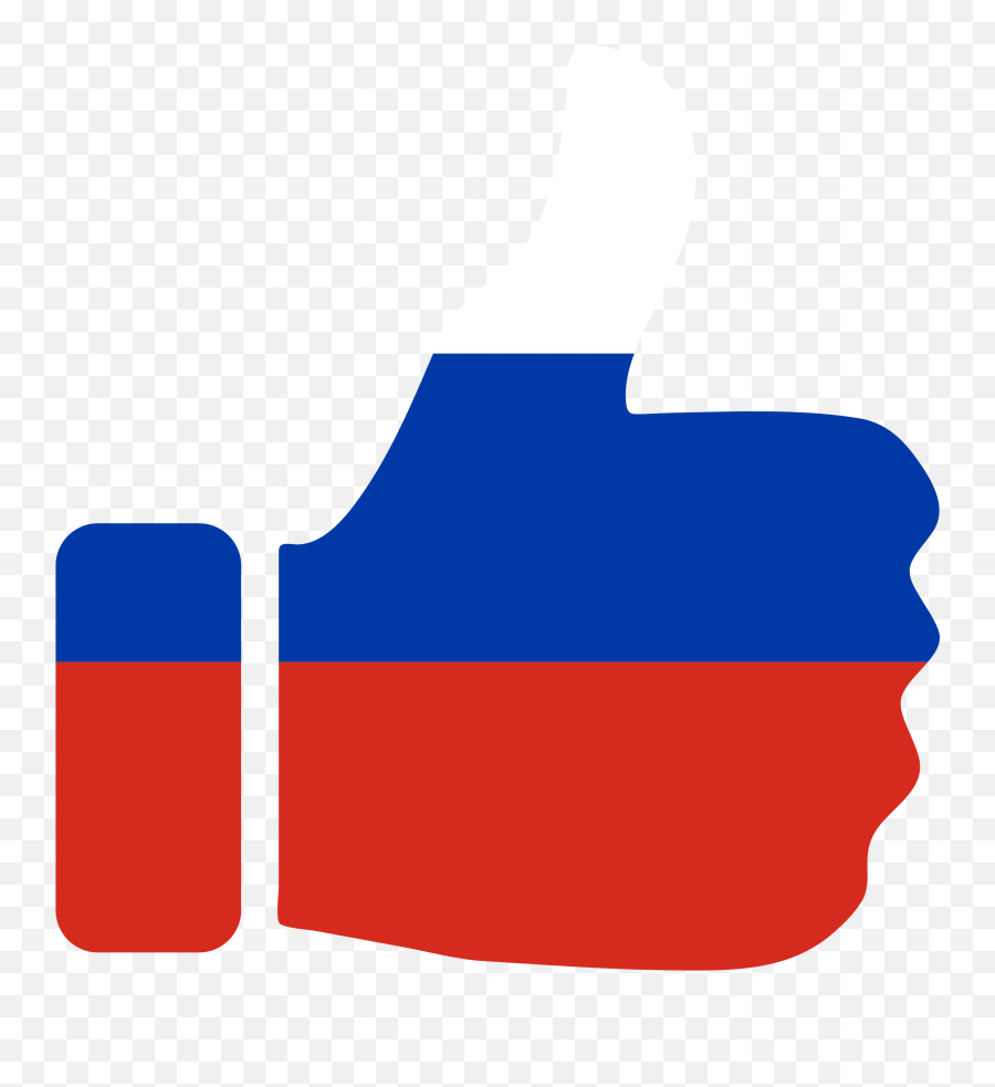 Russia Flag Png - Red And Blue Thumbs Up Emoji,Russian Flag Emoji