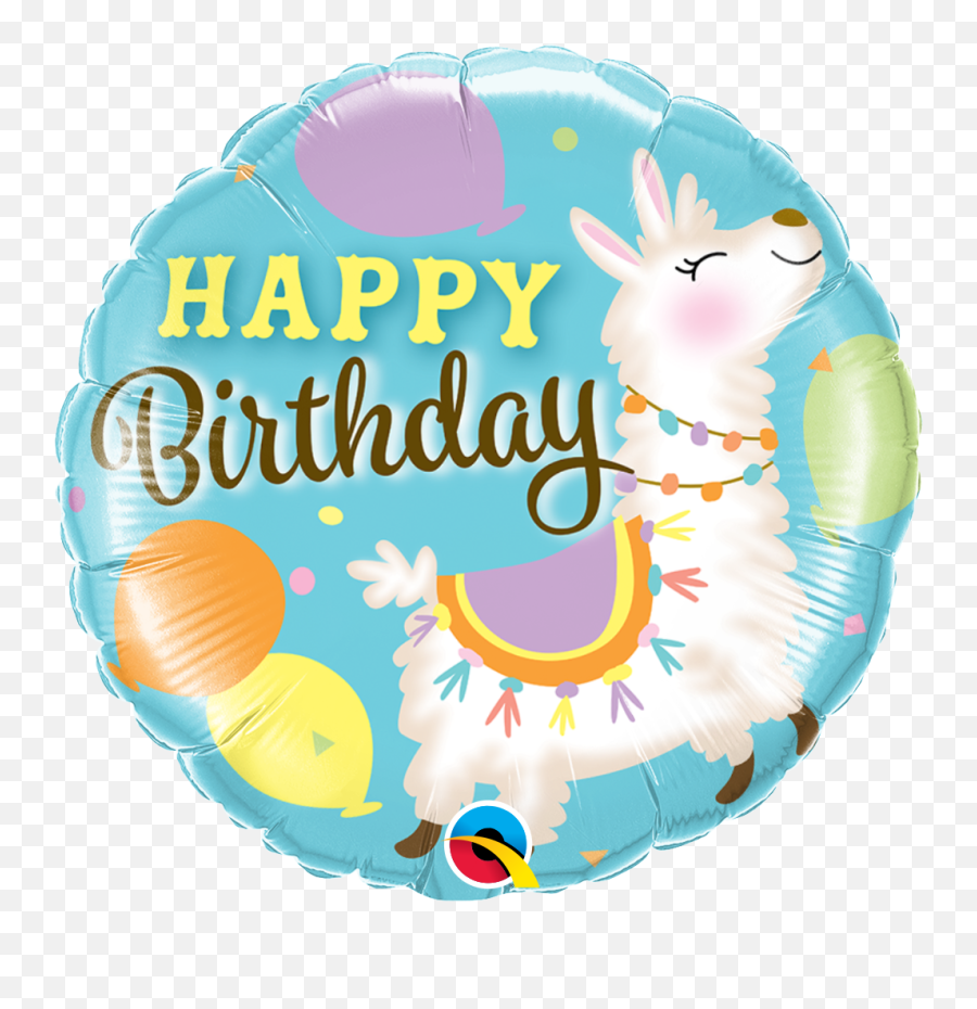 18 Inch 45 Cm Birthday Foil Balloons Archives - Important Llama Happy Birthday Balloon Emoji,Happy Birthday Diva Emoticon