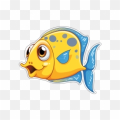 Coral Reef Fish 13080 - Fish Cartoon Emoji,Gone Fishing Emoticon