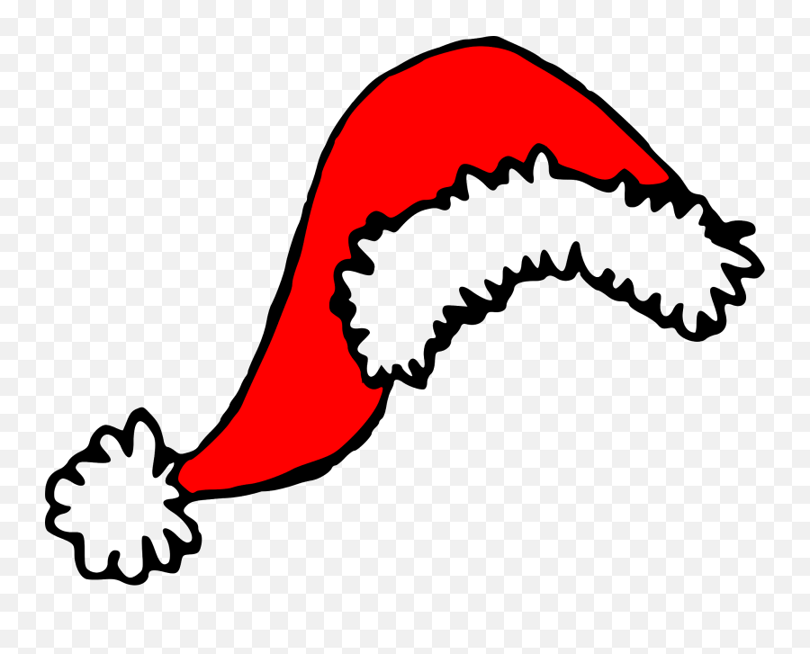 Free Cartoon Santa Hat Download Free Cartoon Santa Hat Png - Drawn Christmas Hat Transparent Emoji,Droopy Dog Emoticon