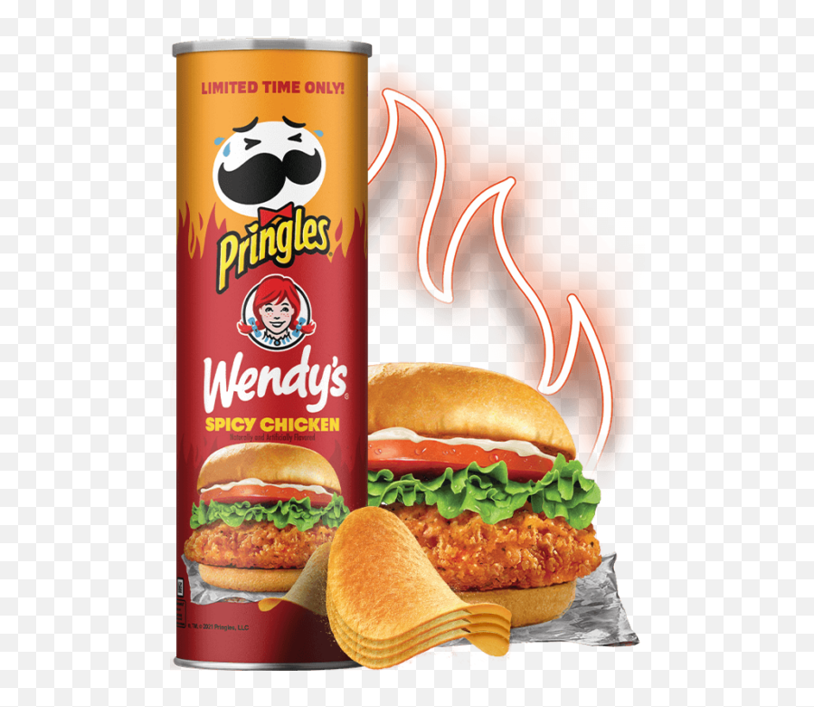 Spicy Chicken Sandwich Pringles - Spicy Chicken Sandwich Pringles Emoji,Wendy's Spicy Sandwich Emoji