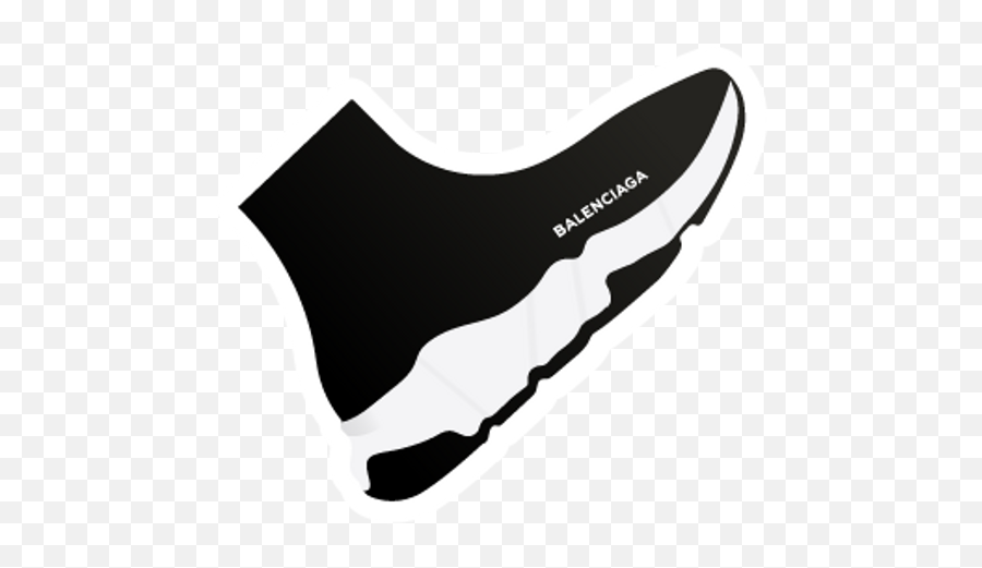 Balenciaga Speed Knitted Sneaker Sticker - Sticker Mania Balenciaga Sneaker Sticker Emoji,Emoji Sneakers