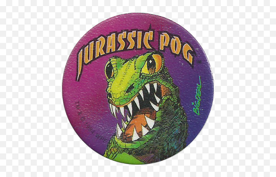 World Pog Federation Body - Jurassic Pog Pog 1994 Emoji,Emoticons Dinosaure Facebook