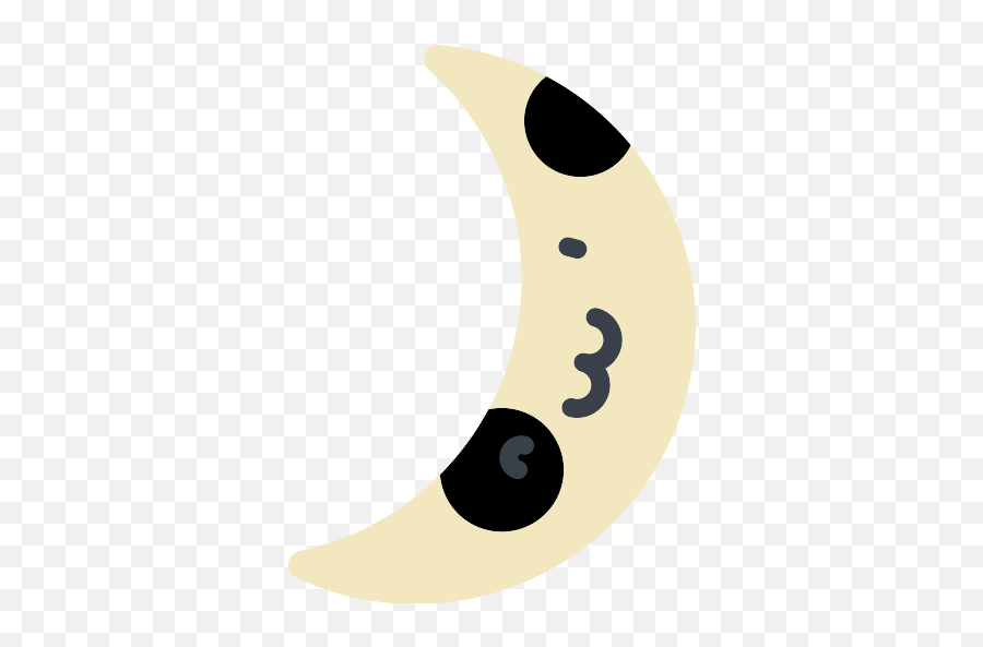 Crescent Moon Vector Svg Icon - Solid Emoji,Crescent Moon Emoji Outline