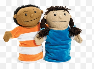 Early Learning Boy And Girl Puppet Set - Second Step Clipart Emoji,Emotions Hand Puppets