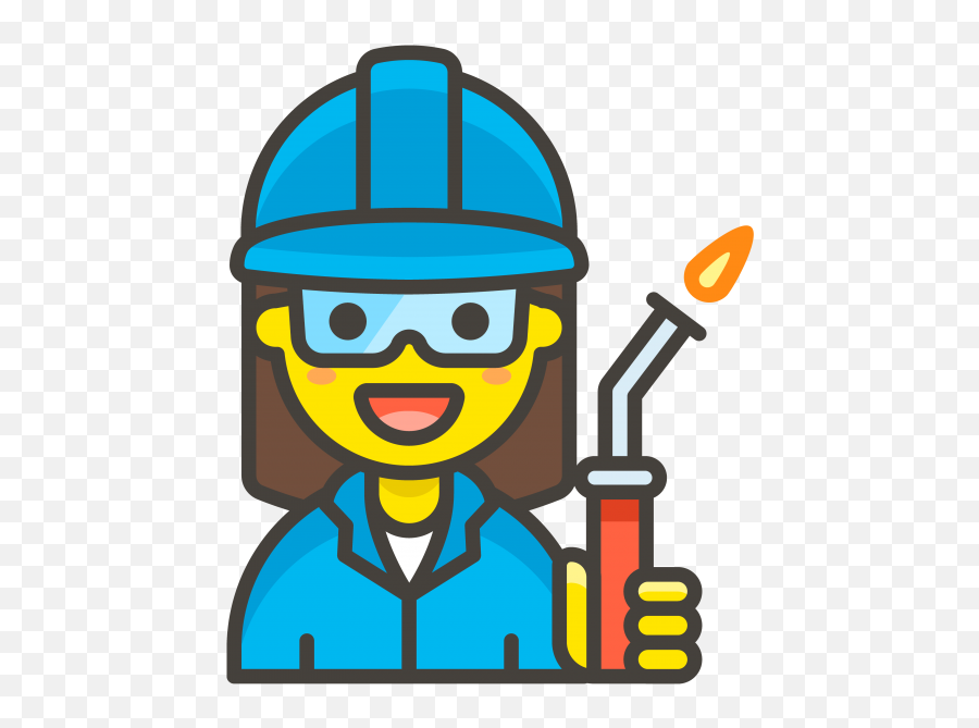 Woman Factory Worker Emoji - Cartoon Image Of A Male Factory Worker,Construction Emoji